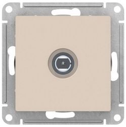 Розетка TV Schneider Electric Atlas Design ATN000293 бежевый, вид