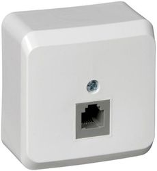 Розетка RJ-11 1 пост Schneider Electric ETUDE белый, фото