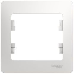 Рамка 1 пост Schneider Electric GLOSSА белый, изображение
