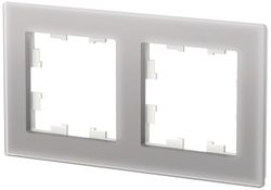 Рамка 2 поста Schneider Electric Atlas Design алюминий, изображение