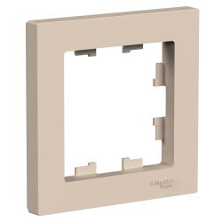 Рамка 1 пост Systeme Electric Atlas Design песочный, детальное фото