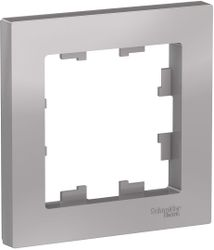 Рамка 1 пост Schneider Electric Atlas Design ATN000301 алюминий, изображение