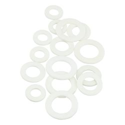 Прокладки резиновые MPF 1", 1/2", 3/4" белые набор 15 шт, изображение