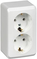 Розетка электрическая Schneider Electric ETUDE PA16-007B белый, детальное фото