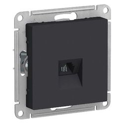 Розетка RJ-11 1 пост TOKOV ELECTRIC PIXEL карбон, вид