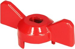 Ручка-бабочка усиленная, для крана КРАСНАЯ, 1/2"-3/4", MP, картинка