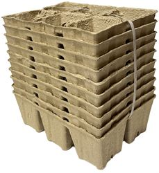 Кассета для рассады из бумажной эко-пульпы GardenGro 6 ячеек, 10 шт, картинка