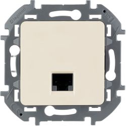 Розетка RJ-45 1 пост Legrand Inspiria слоновая кость, детальное фото