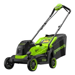 Газонокосилка аккумуляторная GREENWORKS 24В 33см 2Ач, с акб и з/у, GD24LM331, вид