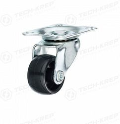 Колесо апп. поворот, полиамид, площадка, D24 мм, б/т - пакет Tech-KREP, фото