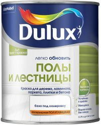 Краска для дерева, ламината, паркета, плитки и бетона Dulux BC 0,75 л, крупный план