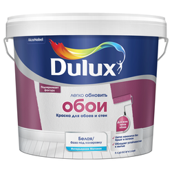 Краска Dulux Easy/Легко обновить обои матовая BW 5 л, картинка