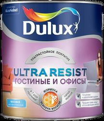 Краска интерьерная DULUX Ultra Resist 5747797 матовая 2.5 л, детальное фото
