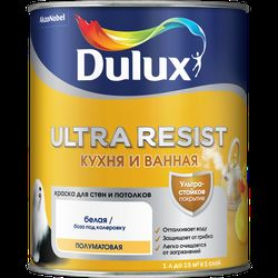 Краска Dulux Ultra Resist Кухня и Ванная полуматовая BC 0,9 л, картинка