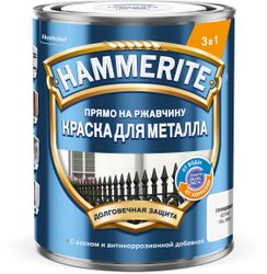 Эмаль по ржавчине Topgrade by Hammerite гладкая RAL9003 белая 0,75 л, детальное фото