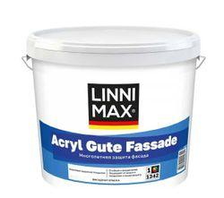 Краска в/д фасадная LINNIMAX Acryl Gute Fassade / Акрил Гуте Фассаде База 1, 2,5 л, изображение