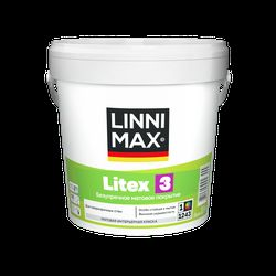 Краска LINNIMAX Litex 3 /Литекс 3 в/д интерьерная База 1 0,9 л, детальное фото