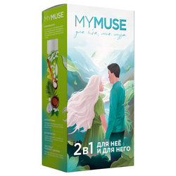 Подарочный набор MY MUSE гель для душа и шампунь-бальзам от перхоти, изображение