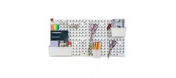 Органайзер настенный Puzzle с наполнением 325х115х325 белый, детальное фото