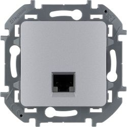 Розетка RJ-45 1 пост Legrand Inspiria алюминий, картинка