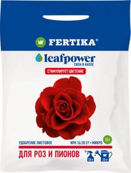 Удобрение минеральное FERTIKA Leaf Power для роз и пионов 15 гр, картинка