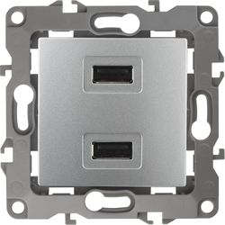 12-4110-03 ЭРА12 Устройство зарядное USB алюминий, фотография