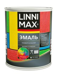 Эмаль алкидная универсальная LINNIMAX Эмаль глянцевая База 3 0,69 л, фото