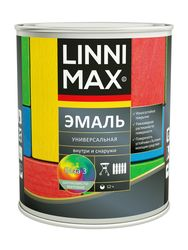 Эмаль алкидная универсальная LINNIMAX Эмаль шелковисто-матовая База 3 2,3 л, фото