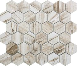 Мозаика Керамика Гекс.Серый 28,2X32,5 см 1 шт., детальное фото
