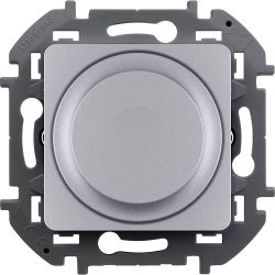 Выключатель диммер Legrand Inspiria алюминий, вид
