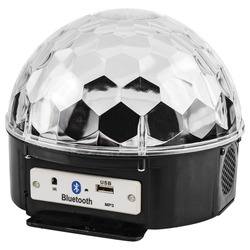 Светодиодная система, Диско-шар Neon-Night, с пультом ДУ и Bluetooth, 6 LED, RGB, 23см, фотография