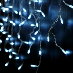 Гирлянда бахрома SH LIGHTS 80 LED белый 2 м, фото