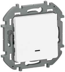 Переключатель 1-клавишный Legrand Inspiria 673660 белый, фотография