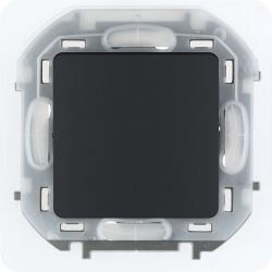 Переключатель 1-клавишный Legrand Inspiria 673673 антрацит, крупный план