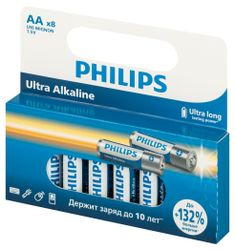 Батарейки Philips Ultra АА алкалиновые 1,5v 8 шт LR6-8BL, вид