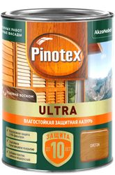 Влагостойкая лазурь Pinotex Ultra Орегон 0,9 л, вид