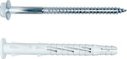 Дюбель фасадный Tecfi с шурупом шест.гол. с шлицем TORX 10x120 мм 4 шт, картинка