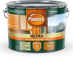 Влагостойкая лазурь Pinotex Ultra Орегон 9 л, изображение