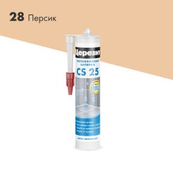 Силиконовая затирка-герметик Церезит CS 25 Персик 280 мл, фотография
