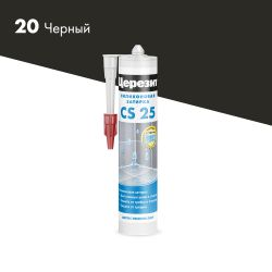 Силиконовая затирка-герметик Церезит CS 25 Черный 280 мл, фотография