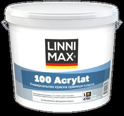Краска водно-дисперсионная LINNIMAX 100 Acrylat / 100 Акрилат База 1 10 л, фото