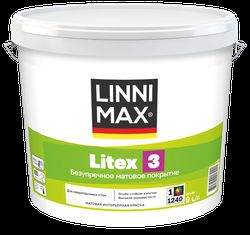 Краска водно-дисперсионная LINNIMAX Litex 3 / Литекс 3 База 1 9 л, фотография