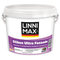 Краска силиконовая LINNIMAX Silikon Ultra Fassade / Силикон Ультра Фасад База 1 2,5 л, картинка