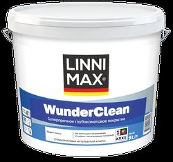 Краска водно-дисперсионная акриловая LINNIMAX WunderClean / ВундерКлин База 1 9 л, фотография