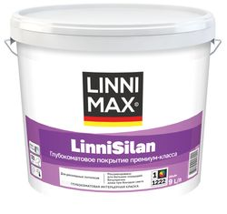 Краска водно-дисперсионная LINNIMAX LinniSilan / ЛинниСилан База 1 9 л, фото