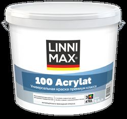 Краска водно-дисперсионная LINNIMAX 100 Acrylat / 100 Акрилат База 3 9,4 л, вид