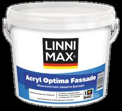 Краска водно-дисперсионная LINNIMAX Acryl Optima Fassade / Оптима Фасад База 1 2,5 л, вид