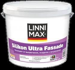 Краска силиконовая LINNIMAX Silikon Ultra Fassade / Силикон Ультра Фасад База 1 9 л, детальное фото