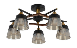 Люстра Freya FR5153PL-05B 5*E27*60, Черный&nbsp;с&nbsp;Золотом, фотография