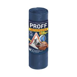 Пакеты для мусора Grifon Proff Стройка 120 л, синий, 5 шт, вид